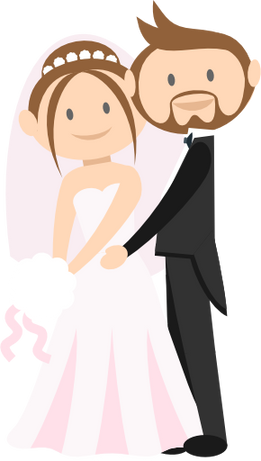 Wedding couple Icon Marriage Logo
